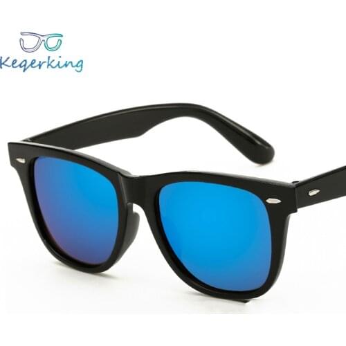 Fashion Sunglasses Men Sunglasses Men Driving Mirrors Coating Points Black Frame Eyewear Women Male Sun Glasses UV400 ZB-15