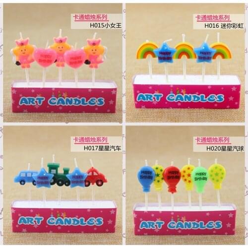 Cartoon series candle creative happy birthday candle birthday gift candle