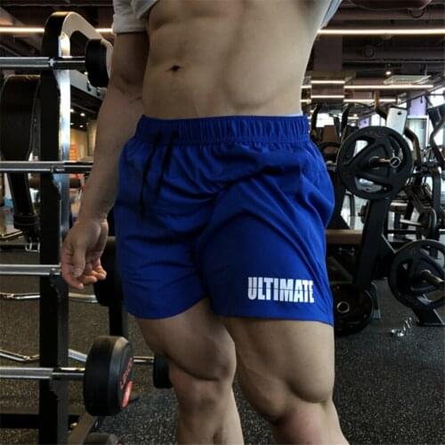 2021 Men Gyms Fitness Shorts Bodybuilding Joggers Summer Quick-dry Cool Short Pants Male Casual Beach Brand Sweatpants