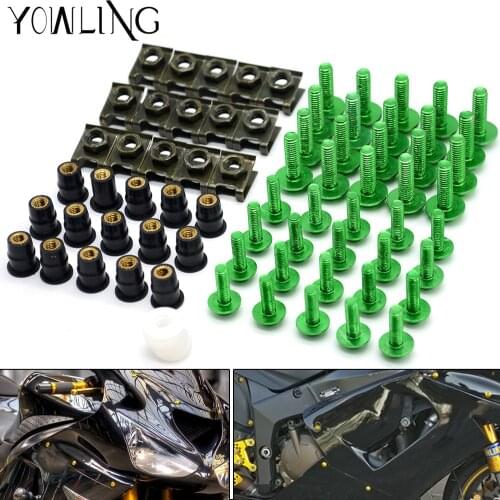 Motorcycle fairing screw bolt windscreen screw FOR KAWASAKI zx6r zx636 zx10r z1000 z750r z1000sx ninja 300 250 1000 2005-2017