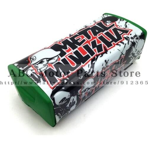 1-1/8" Pro Taper Metal Fat Square Handlebar Bar Pad Crossbar Protector MX ATV Dirt Bike Motocross