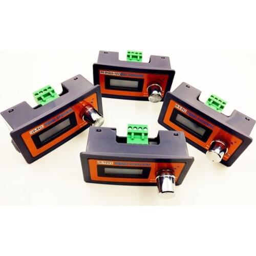 Adjustable 0-10V Signal Generator Percentage Display 0-10V Voltage Controller Signal Source Simulator LCD Display Panel-mounted