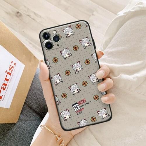 Demon Slayer Tengen Uzui anime silicone Phone Case FOR iPhone Se 6 6s 7 8 Plus X Xr Xs 11 12 Mini Pro Max Glass Cover Shell