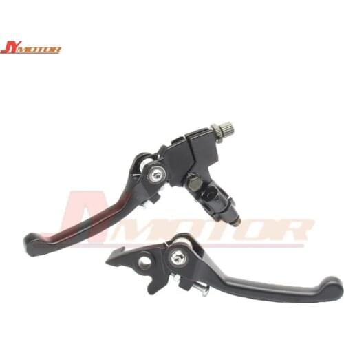 Motorcycle Alloy Folding Brake Clutch Levers For 50cc-160cc CRF50 KLX TTR YCF SSR Thumpstar Pit Dirt Bike ATV Quad Buggy