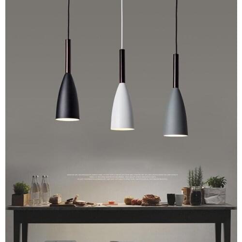 Modern Restaurant Pendant Lights Minimalist E27 LED creative hanging lamp Dining room Pendant Lamps Indoor Decoration Home Light