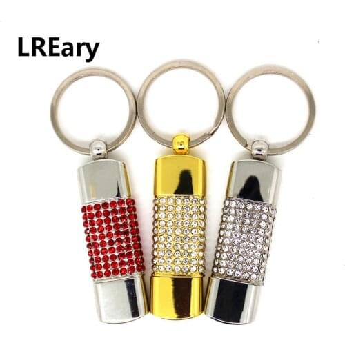USB Flash Drives 128GB 64GB 4GB 8GB 16GB 32GB Crystal Jewelry Creative U Disk Metal Pen Drive Pendrive Memory Stick Cle