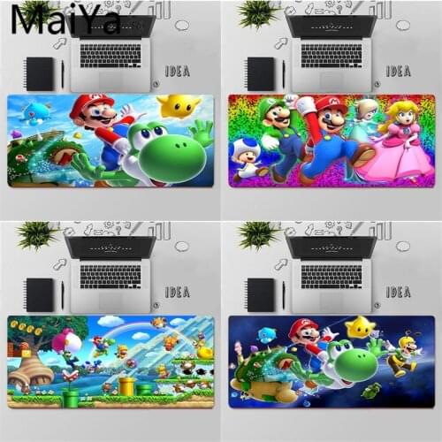Maiya Top Quality Mario Laptop Computer Mousepad Free Shipping Large Mouse Pad Keyboards Mat