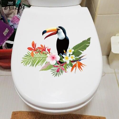 ZTTZDY 26×18.7CM Creative Cartoon Childrens Bedroom Wall Stickers Funny Bathroom Toilet Decor T2-1265