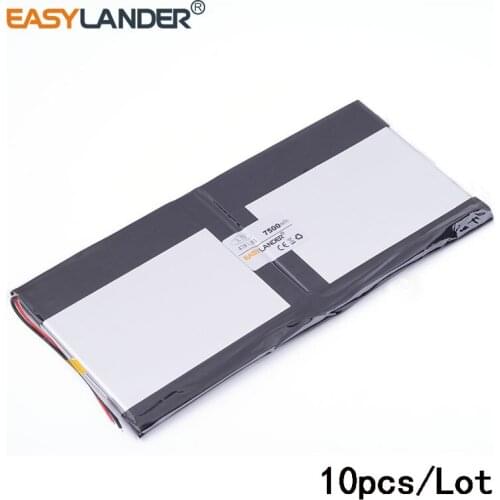 10pcs /Lot 3.7V 7500mAH 4318181 ( polymer lithium ion / Li-ion battery ) for tablet pc PIPO M9 pro 3g / max M9 quad core