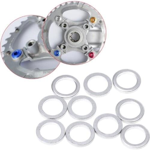 10Pack Aluminum Alloy Bike Spacer Headset Washer Chainring Gasket 12mm OD