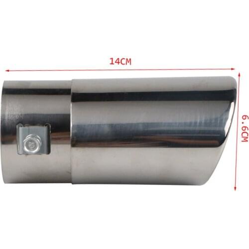 2.5" Bolt-on Stainless Steel Auto Car Exhaust Tail Pipe Muffler Silencer