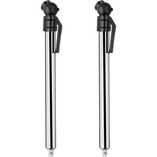 2 Pack Tire Gauges Tire Pressure Gauges, Pencil Style (Black)