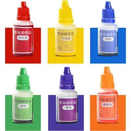 6pcs 25ml Liquid Pigment DIY Handmade Scented Candle Coloring Colorants for Jelly Soybean Wax Dye Making Accessories Dropship