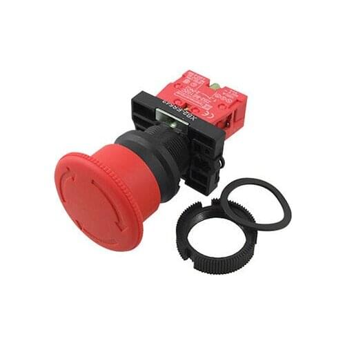 600V 10A 1 NC Normal Close Emergency Stop Switch Mushroom Push Button XB2 ES542