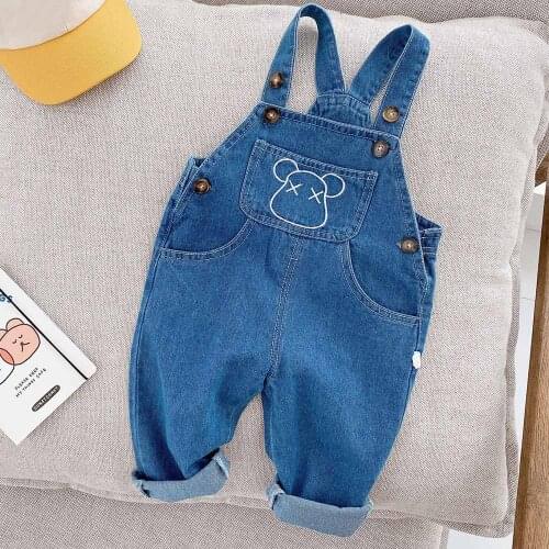 Amya Baby Denim Overalls For Girls