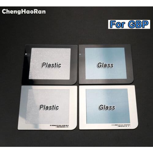 ChengHaoRan Plastic & Glass Screen Lens For Gameboy Pocket GBP Screen Lens Protector With/Without Light Lamp Hole