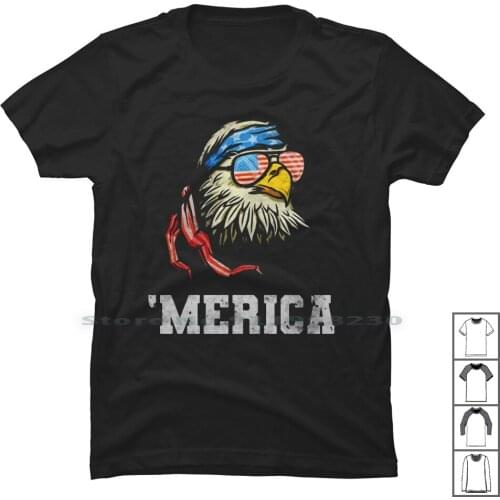 Day American Flag Patriotic T Shirt 100% Cotton Day American Popular Animals Patriot Trio Tage Riot Eric Logo Flag