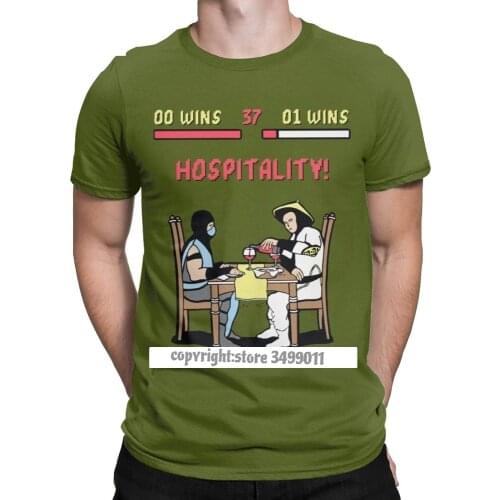 Mortal Kombat X Tops T Shirts corpion VS Sub Zero Tshirts MKX Liu Kang Popular Fighting Game T Shirts Mens Big Size