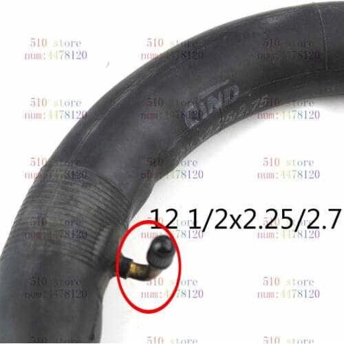 GOOD QUALITY 12 1/2x2.25/2.75 Bent Angle Valve Stem Inner Tube 12'' Bike Scooter eBike Bicycle Butyl Inner Tube 12 1/2 2 1/4