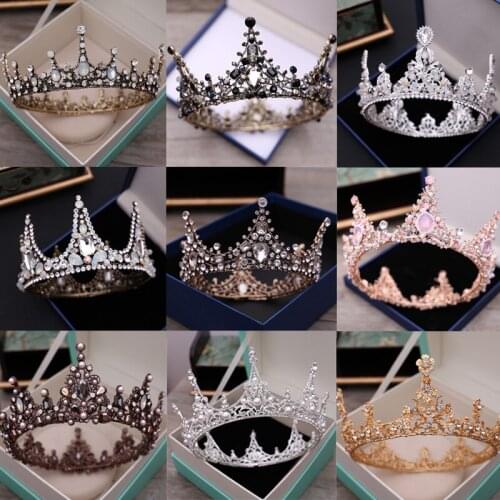 Crown Headdress 2018 New Round Crown Fairy Beauty Accessories Performance Atmosphere Crown