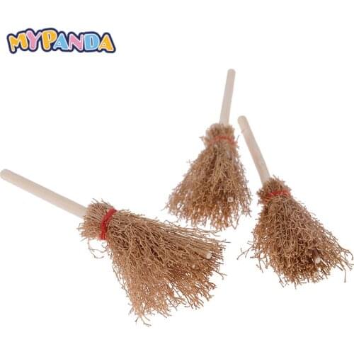 Best Sale 1:12 Dollhouse Miniature Fairy Garden Broom Cleaning Tools