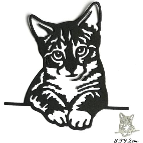 Miss Vintage Animal Metal Cutting Dies Cute Cat Scrapbook For Card Album Photo Make DIY Crafts Stencil Craft Die Cut New Dies
