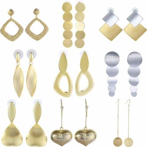 TUMBEELLUWA Fashion Dangle Earrings for Women,Drop Earrings Assorted Shapes