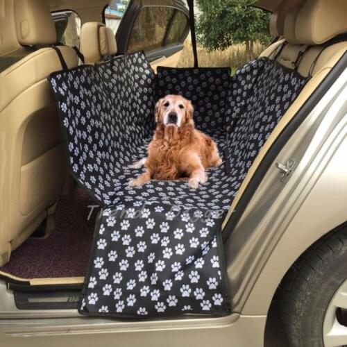 Dog Carriers Waterproof Rear Back Pet Dog Car Seat Cover Mats Hammock Protector with Safety Belt Transportin Perro