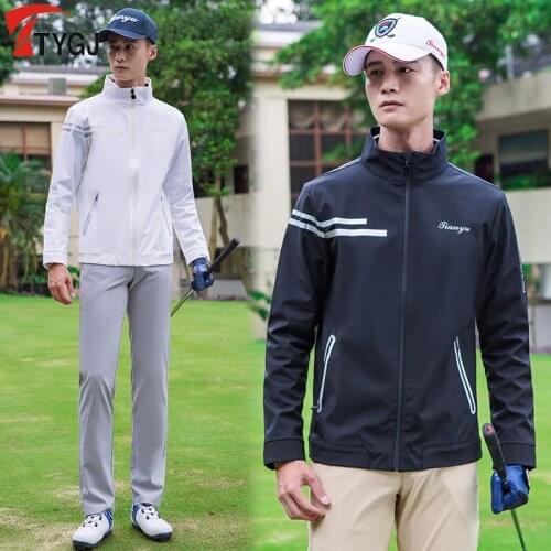 PGM Golf Clothing Sports Apparel Men Waterproof Coat Windbreaker High Quality Long Sleeve Golf Sportswear Jacket