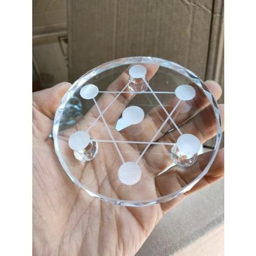 Manufacturer direct crystal seven star array chassis private custom crystal handicraft accessories 7 star array base