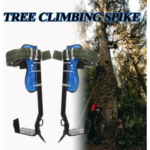 Adjustable Tree Climbing Spike Gears Safety Pick Belt Lanyard Rope Rescue Belt Outdoor Sport Survival Jungle Fruit Climbing Tool