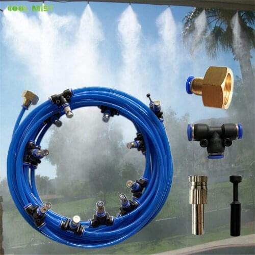 S388 Assembly line 6M-18M water spray for dust removal slip lock fine fog nozzle atomization humidify cooling watering kits