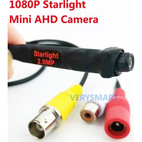 Starlight Mini CCTV Camera 140 Degree Wide Angle Lens 2MP Micro Mini AHD Security Camera for 1080P HD AHD Camera System