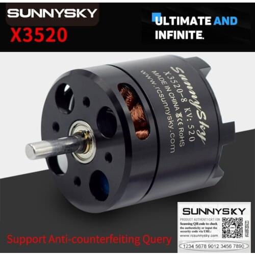 SUNNYSKY X3520 KV520 KV720 880KV Outrunner Brushless Servo Motor for Rc FPV Quadcopter drones