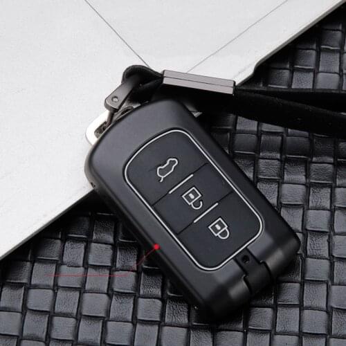 Unique Zinc Alloy Car Key Case Cover Keychain For Mitsubishi Outlander 2016 Lancer 10 Pajero Sport EX ASX L200 Car Accessories