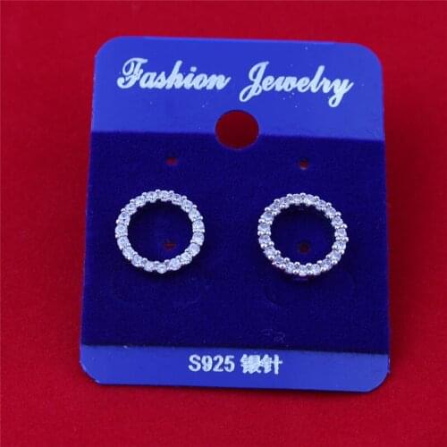 Women Earrings Tanabata Festival Gift Choose Beautiful Crystals Round Shape Fascination Jewelry Copper Dropshipping