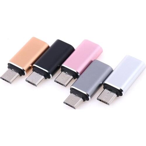 1PC Mobile Phone Adapter Micro USB To USB Type C Adapter Microusb Connector for Huawei Samsung Adapter For Smartphone
