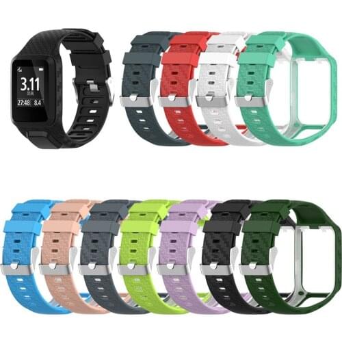 100pcs High Quality Silicone Replacement Wrist WatchBand Strap For TomTom Runner 2 3 Spark 3 Golfer 2 Adventurer GPS Sport Watch