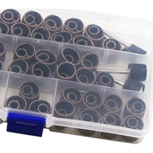 2Set 104Pcs Sanding Band Drum Rings Kit 60 # 120 # 320 # 1 / 4 " 1 / 2 " for Manicure