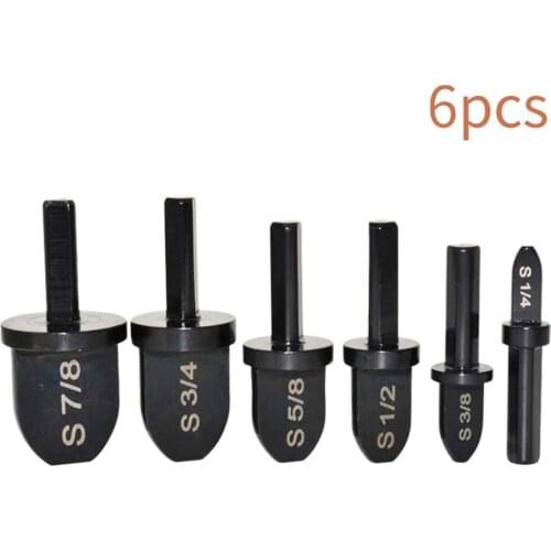 6 PCS Tube Expander Triangular/Hexagonal Handle Imperial Copper Pipe Swaging Tool Drill Bits Set For Air Conditioner Tools