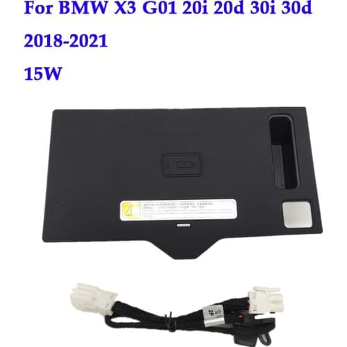 Wireless charger for BMW X3 G01 20i 20d 30i 30d 1set ABS plastic 15W QI fast wireless charging plate phone 2018 2019 2020 2021