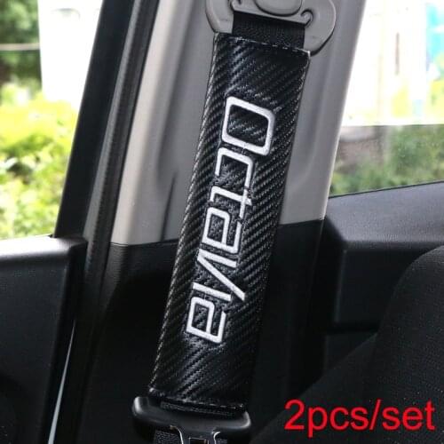 Car Styling Seat Belt Cover Pad fit for Skoda Octavia A5 A7 Fabia Superb Rapid Yeti Car-styling