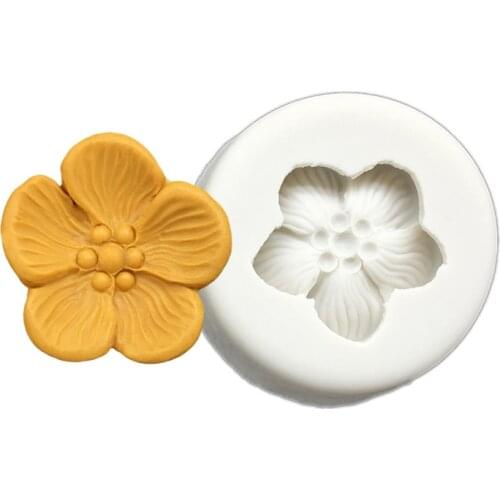 Sakura Cherry Blossoms Silicone Sugarcraft Mold Cupcake Chocolate Baking Mold Fondant Cake Decorating Tools