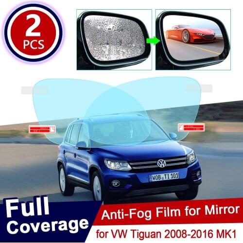 For Volkswagen VW Tiguan MK1 2008~2016 Full Cover Anti Fog Film Rearview Mirror Rainproof Anti-Fog Films Clean Car Accessories