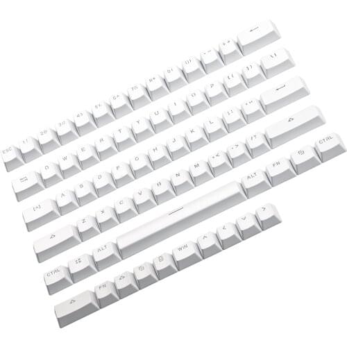 61 64 ABS Doubleshot Shine Through Backlit Keycaps For MX switches 64 Keyboard GK64 GK64x GK64xs GK61x (Only Keycap)