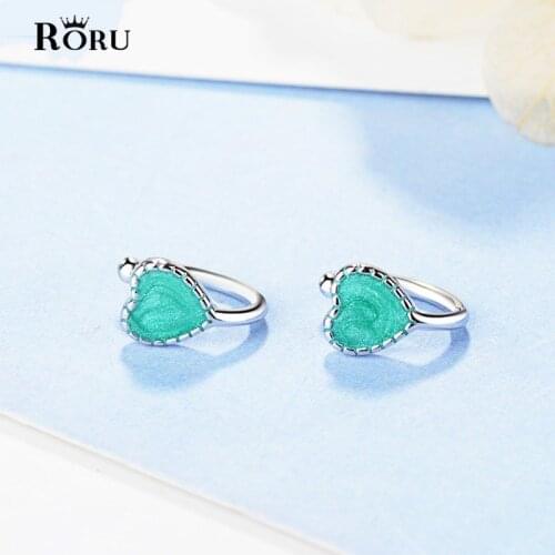 Cute Heart-Shaped Clip Earrings Fashion Womens Little Love Earrings Delicate and Lovely Earrings for Women Ear Jewelry Gift