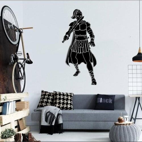 Wall Decor Of Roman soldiers Wall Sticker, Home Vinyl Removable Decals War Soldiers in ancient Decoration DW6182