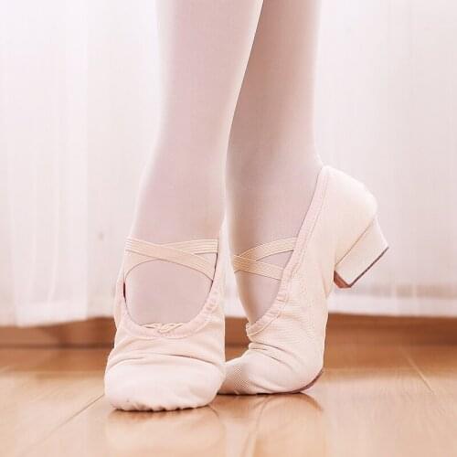 Ballet Dancing Shoes Women Low Heel Girls Jazz Dance Shoes Belly Yoga Shoes Teacherss Shoes Children Adult