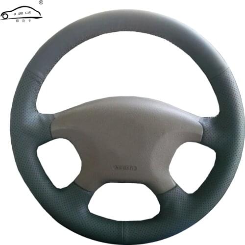 Genuine Leather car steering wheel Cover for Citroen Elysee c-elysee Citroen Xsara Picasso/Steering-Wheel Handlebar Braid
