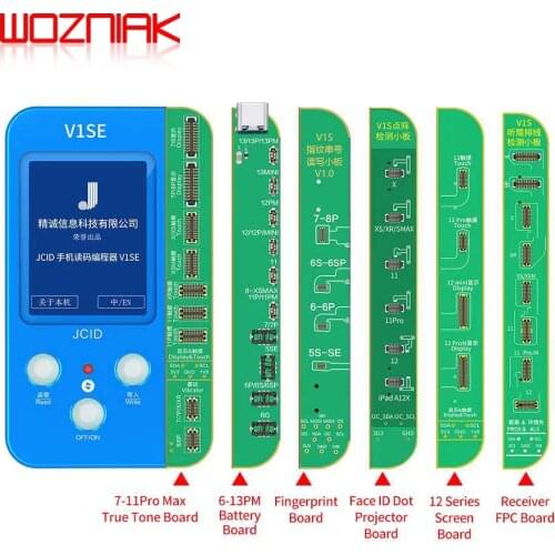 JC V1S for IPHONE 7 8 8P X 11 12 Photosensitive Original Color Touch shock FACE ID Cable Battery Programmer Dot Matrix X-11 max